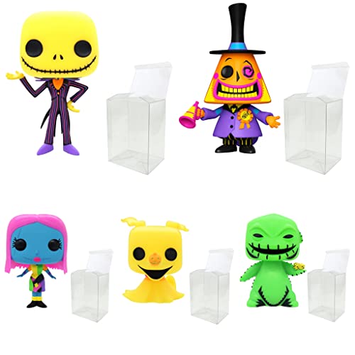 Nightmare Before Christmas Backlight Funko Pop Bundle with Protectors