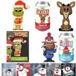 Mean Green One & Rudolph Figure Fun Soda Bundled with Yukon + Red-Nosed Reindeer + Frosty Snowman Stickers & Seuss Grinch Christmas Character Big Fig 4 Items Mean Green One & Rudolph Figure Fun Soda Bundled with Yukon + Red-Nosed Reindeer + Frosty Snowman Stickers & Seuss Grinch Christmas Character Big Fig 4 Items