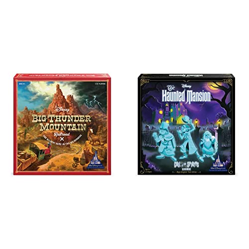 Funko Disney Big Thunder Mountain Railroad Game & Disney The Haunted Mansion - Call of The Spirits: Magic Kingdom Park Edition Game