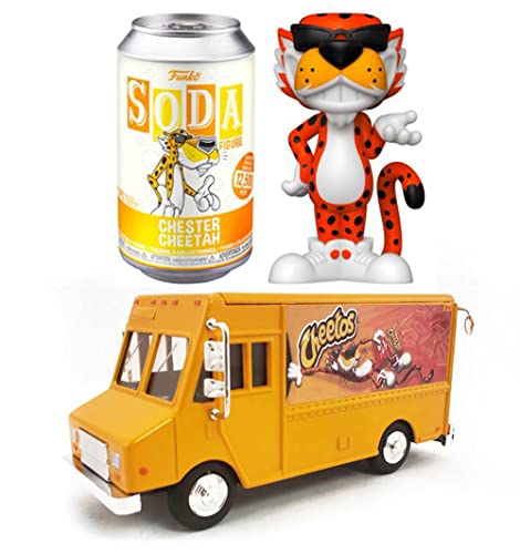 Cheeto Figure Funko Ad Icon Soda Bundled with Chester Van Hot Truck Fast Food Fun! 2 Items