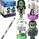 She Hulk Marvel Exclusive Figure Soda Bundled with Mini Marvel Figure Blind Thor Ragnarok + Green Character Gladiator Hulk Can Smash& Comic Pencil 4-Items She Hulk Marvel Exclusive Figure Soda Bundled with Mini Marvel Figure Blind Thor Ragnarok + Green Character Gladiator Hulk Can Smash& Comic Pencil 4-Items