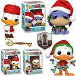 Donkey Disney Figure Pop! Exclusive Holiday Bundled with Daisy & Donald Duck + Winnie The Pooh Honey Tree 55th Anniversary Mini Key Pin! Special Edition 4-Items Donkey Disney Figure Pop! Exclusive Holiday Bundled with Daisy & Donald Duck + Winnie The Pooh Honey Tree 55th Anniversary Mini Key Pin! Special Edition 4-Items
