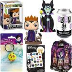 Oh! The Wicked Disney Villains Pop! Maleficent Soda Figure Vinyl Evil Ones Bundled with Character Queen + Villainous Snow White Apple Hanger + Baddies Blind Bag Mini + Temp Tatts 5 Items