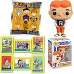 Andrews Freckled Archie Pop! Figures Comics Gang Bundled with Comic Trading Cards Pack + WB Tom Jerry Scooby Jetsons Blind Bag Retro Cartoon 3 - Items
