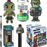 Blast Bro Gamer Hulk Gladiator Figure from Thor Soda Bundled with Mini Marvel Figure Blind Box Avengers + Green Character Pez Head + Ragnarok 8" Smash 4-Items