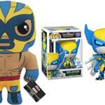 Marvel's Fiercest Mutant Funko Bundle: Plushies El Animal Indestructible (Wolverine) 17.5in Lucha Libre Edition + Pop Marvel Mech Strike Monster Hunters Funko Store Exclusive Wolverine 996 (2 Items)