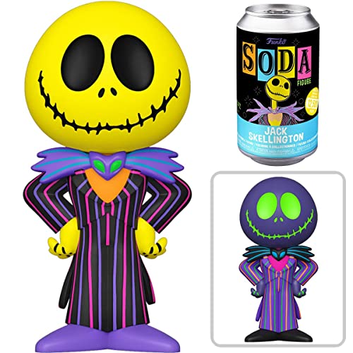 Funko Soda Pop! The Nightmare Before Christmas: Jack Skellington Black Light Vinyl Soda Pop (1 in 6 Chance of Chase)