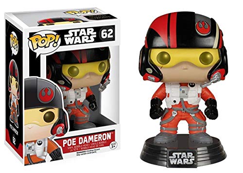 Funko Pop Star Wars Poe Dameron Vinyl Figure, Multi-Colour (6222), Multicoloured