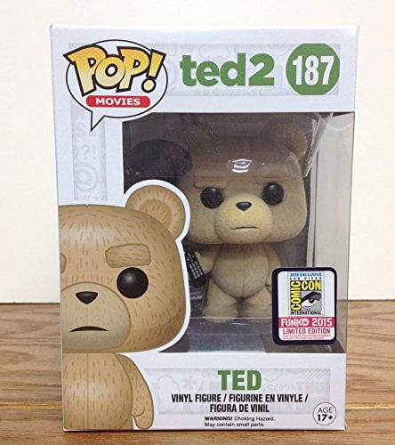 Funko Pop! Movies #187 Ted 2 Flocked Ted with Remote (SDCC 2015 Exclusive)