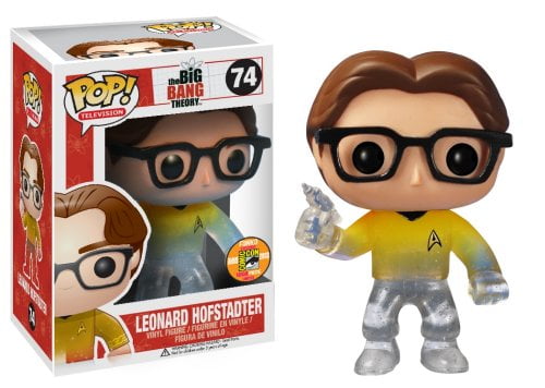 Funko POP Television Leonard Star Trek Gold Shirt with Gun Vinyl Figure (SDCC Exclusive)