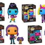 The Ladies of Marvel Answering That Call! Funko Pop! Rare Black Light Bundle: Kate Bishop 1212/ Sylvie 988/ Scarlet Witch 986/ Shuri 276 (MCU's New Leading Ladies!) 4 POPS The Ladies of Marvel Answering That Call! Funko Pop! Rare Black Light Bundle: Kate Bishop 1212/ Sylvie 988/ Scarlet Witch 986/ Shuri 276 (MCU's New Leading Ladies!) 4 POPS