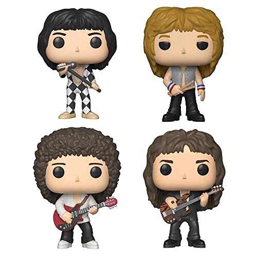 Funko Pop! Queen - Freddie Mercury, Roger Taylor, Brian May & John Deacon - 4-Pack Exclusive