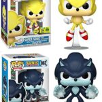 Faster Than Fast Funko Pop! Games Sonic The Hedgehog Bundle: Super Sonic First Appearance GITD 2022 Summer Convention Exclusive 877 + WEREHOG - Sonic The Hedgehog Store Exclusive 862 (2 Pops!)
