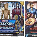 The Newest Freshest Marvel Universe Movie Characters Titan Hero Series Bundle: Thor Love and Thunder 3PK (Thor/ Star-Lord/ Groot) + Doctor Strange 2PK (Doctor Strange/ The Scarlet Witch) 5 Figures! The Newest Freshest Marvel Universe Movie Characters Titan Hero Series Bundle: Thor Love and Thunder 3PK (Thor/ Star-Lord/ Groot) + Doctor Strange 2PK (Doctor Strange/ The Scarlet Witch) 5 Figures!