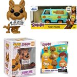Ruh-Roh! Scooby-Doo Funko Figure Car Set: Pop! Scooby Figure Exclusive 1045/ Chibi Figural Hanger Bag/ Mystery Machine 1:32 Scale Die-Cast (3 Items) Ruh-Roh! Scooby-Doo Funko Figure Car Set: Pop! Scooby Figure Exclusive 1045/ Chibi Figural Hanger Bag/ Mystery Machine 1:32 Scale Die-Cast (3 Items)