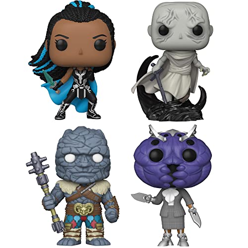 Funko POP Marvel: Marvel Studios' Thor: Love and Thunder- Valkrie Gorr Korg and Miek