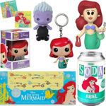 Mer Mini Figure Little Mermaid Princess Ariel Disney Bundled with Character Cartoon Soda Exclusive + Backpack Hanger + Souvenir Key! Blind Box + 3D Ursula Mag 4 Items Mer Mini Figure Little Mermaid Princess Ariel Disney Bundled with Character Cartoon Soda Exclusive + Backpack Hanger + Souvenir Key! Blind Box + 3D Ursula Mag 4 Items