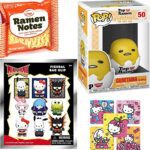 Lazy Pop! Sanrio Nissin Gudetama EggCharacter in Shell Figure Bundled with Ramen Notes + Hello Kitty My Hero Blind Bag + Mini Stickers 3 Items Lazy Pop! Sanrio Nissin Gudetama EggCharacter in Shell Figure Bundled with Ramen Notes + Hello Kitty My Hero Blind Bag + Mini Stickers 3 Items