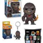 The Fight Everyone is Talking About Funko Pop! Godzilla Vs Kong Bundle: Battle Scarred Kong 1022 + Kong Pocket Pop! + Godzilla Figural Bag Clip Series 4 Bag (3 Items)