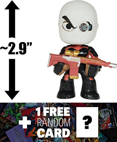 Deadshot (Masked): ~2.9" Suicide Squad x Funko Mystery Minis Vinyl Figure + 1 FREE Official DC Trading Card Bundle (091149)