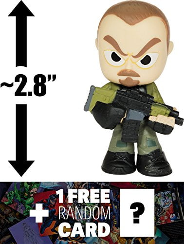Rick Flag: ~2.8" Suicide Squad x Funko Mystery Minis Vinyl Figure + 1 FREE Official DC Trading Card Bundle (091149)