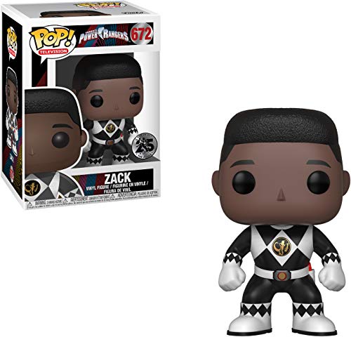 Funko Pop Television: Power Rangers - Black Ranger Collectible Figure, Multicolor