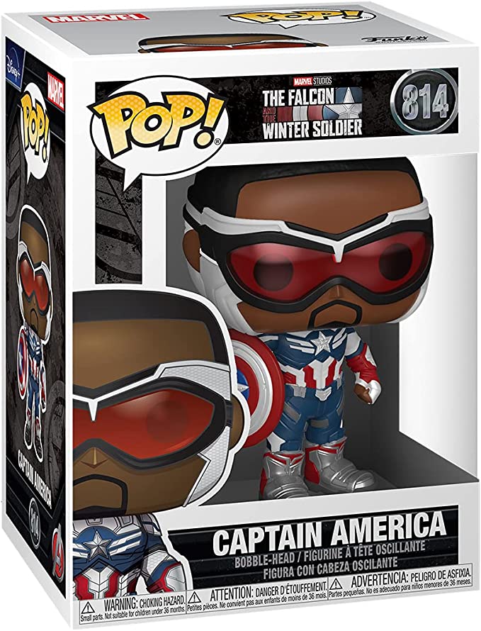 Cheap Funko Pop Deal 2 54% OFF: Funko POP Marvel: Falcon and The Winter Soldier - Captain America (Sam Wilson)