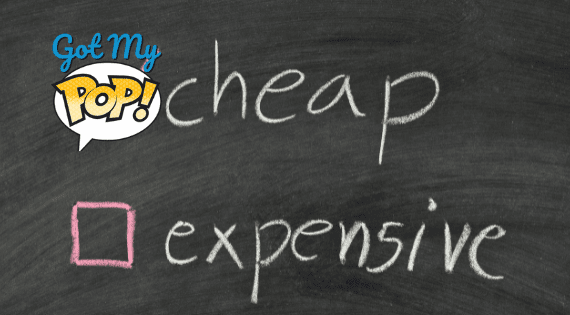 Cheap Funko Pops Blackboard