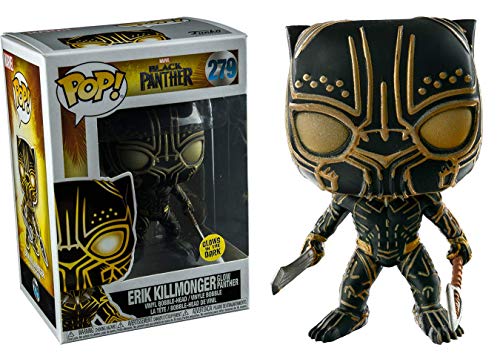 Funko Pop Marvel Black Panther Erik Killmonger Glow In The Dark Panther Exclusive Got My Pop