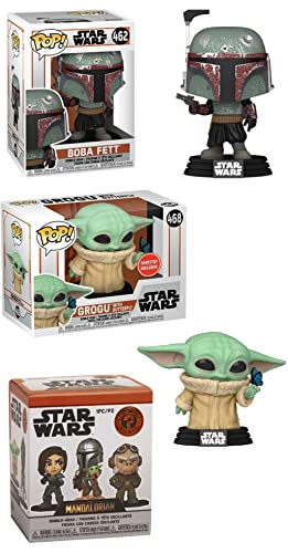 Hold On to The Child Star Wars Mandalorian Funko Pop! Pack: Grogu w ...